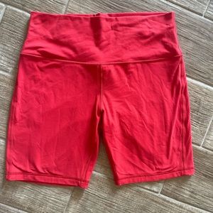 Lululemon align biker shorts, 8 in inseam, red